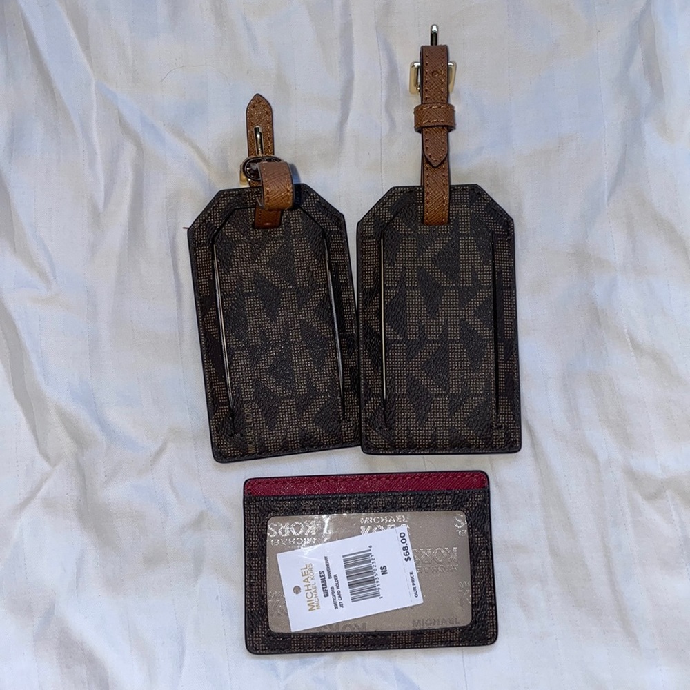 Michael Kors luggage tags & card holder